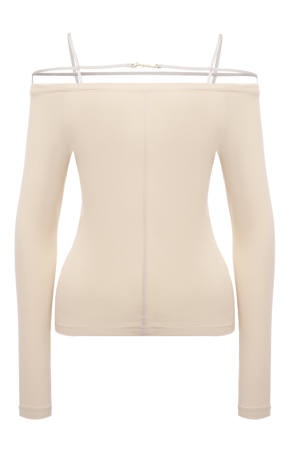 Хлопковый топ JACQUEMUS бежевого цвета по цене 31500 руб., арт. 23H/233JS165-2313, фото 1 Хлопковый топ JACQUEMUS, арт. 23H/233JS165-2313, фото 1