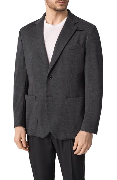 Шерстяной пиджак BRIONI, арт. UJRQ0L/0CA73, фото 5