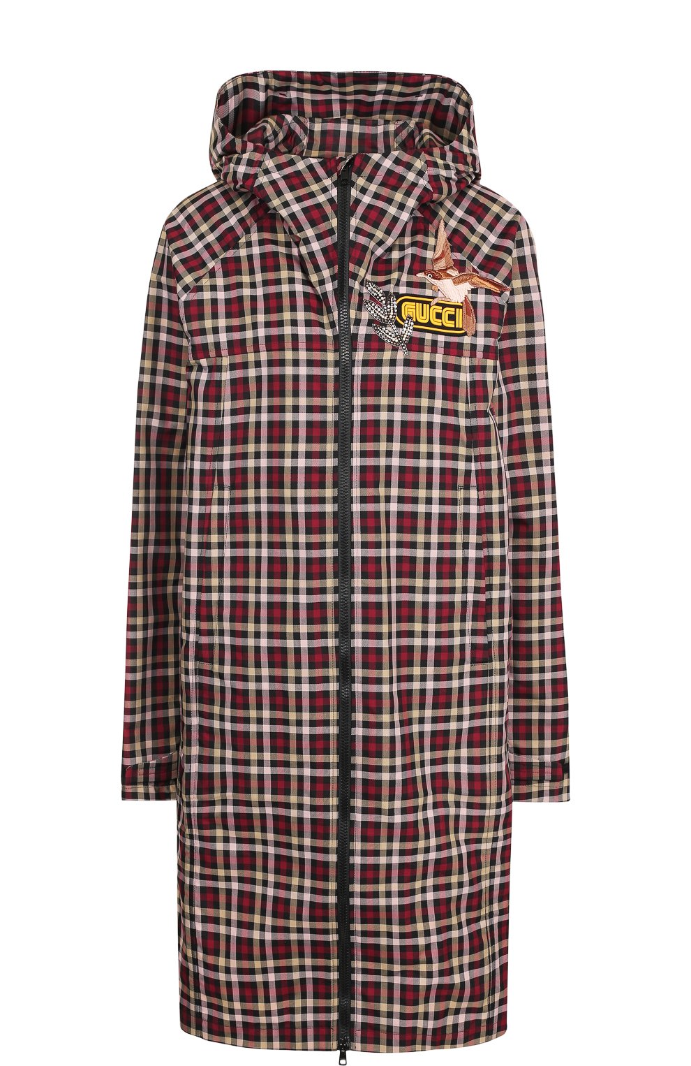 Пальто с капюшоном и декоративной отделкой GUCCI, арт. 523865/ZLK80, фото 1