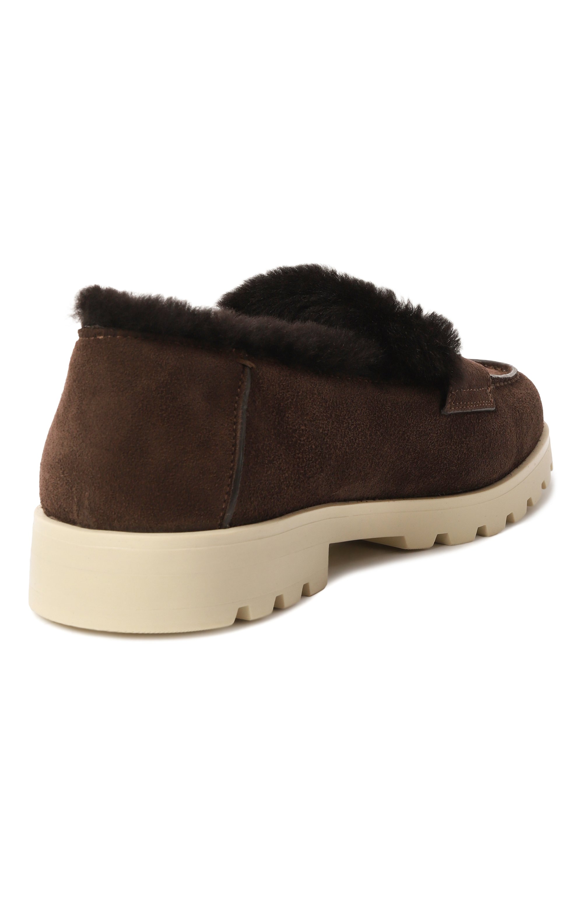 Замшевые пенни-лоферы SANTONI, арт. WUDG71132TIRAPFR, фото 5