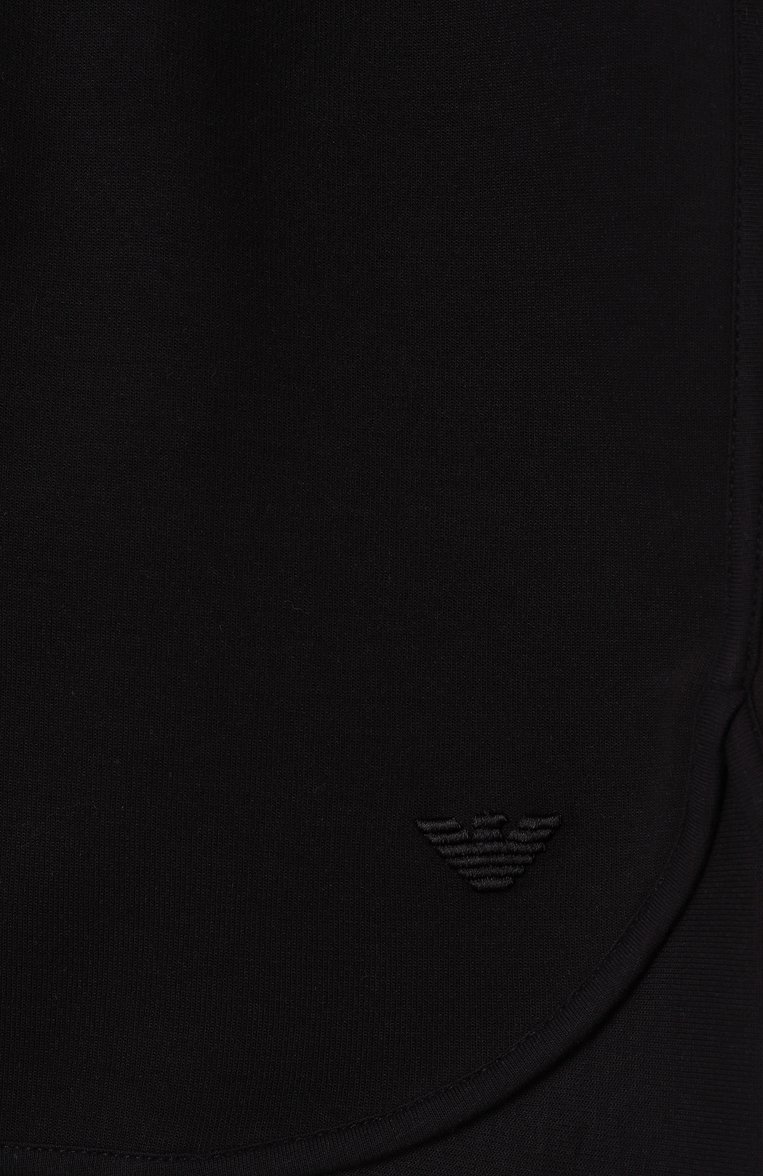 Детского комплект из футболки и шорт EMPORIO ARMANI черно-белого цвета, арт. EB000169/AF13218 | Фото 7 (Рукава: Короткие; Мальчики Кросс-КТ: Костюмы-спорт; Материал внешний: Синтетический материал; Автоматизация состава: Проставлено; Автоматизация ТО: Проставлено; Ростовка одежда: 6 лет | 116 см, 7 лет | 122 см, 8 лет | 128 см, 10 - 11 лет | 140 - 146см, 13 - 15 лет | 158 см, 16 лет | 164 см, 4 года | 104 см, 5 лет | 110 см)