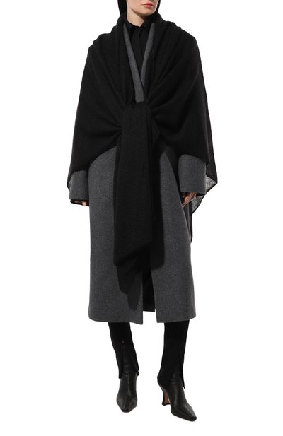 Шерстяная накидка FREEAGE черного цвета по цене 35000 руб., арт. W22.SC003.5080.900, фото 3 Шерстяная накидка FREEAGE, арт. W22.SC003.5080.900, фото 3