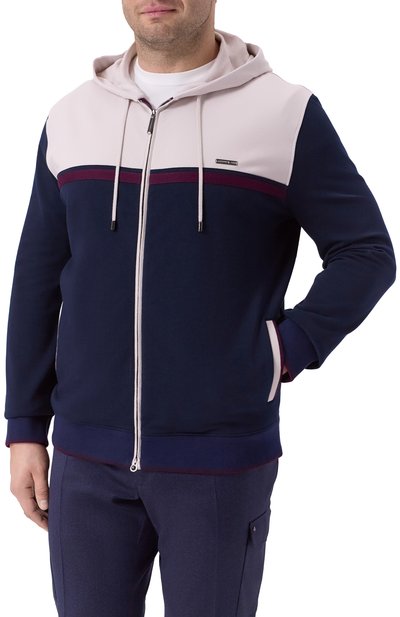 Хлопковая толстовка STEFANO RICCI темно-синего цвета по цене 199500 руб., арт. K101046FCR/T25350/60-62, фото 3 Хлопковая толстовка STEFANO RICCI, арт. K101046FCR/T25350/60-62, фото 3