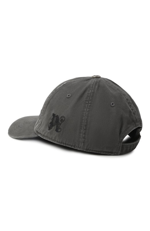Хлопковая бейсболка Palm Angels PWLB032F25FAB005 Серый  PWLB032F25FAB005 Фото 2
