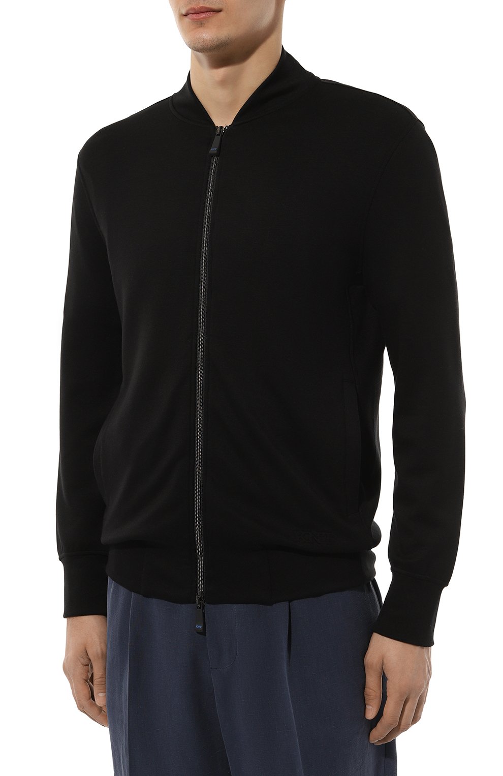 Кардиган из вискозы KITON черного цвета по цене 94150 руб., арт. UMM048004, фото 3 Кардиган из вискозы KITON, арт. UMM048004, фото 3