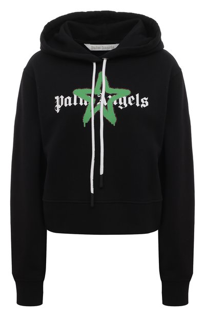 Женский хлопковое худи PALM ANGELS, арт. PWBB022C99FLE0031055