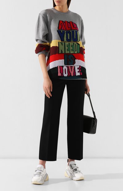 Шерстяной свитер STELLA MCCARTNEY серого цвета по цене 64700 руб., арт. 575300/S2101, фото 2 Шерстяной свитер STELLA MCCARTNEY, арт. 575300/S2101, фото 2