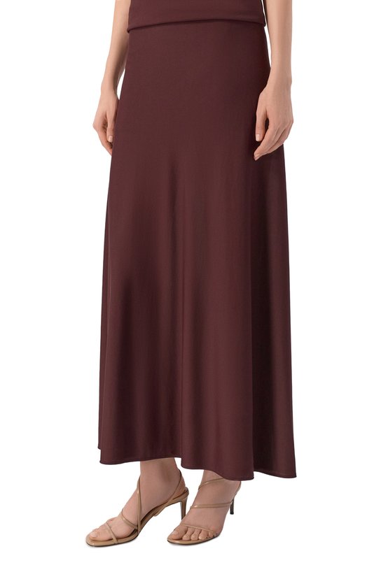 Юбка из вискозы Jil Sander J04MA0103/J65016 Бордовый  J04MA0103/J65016 Фото 3