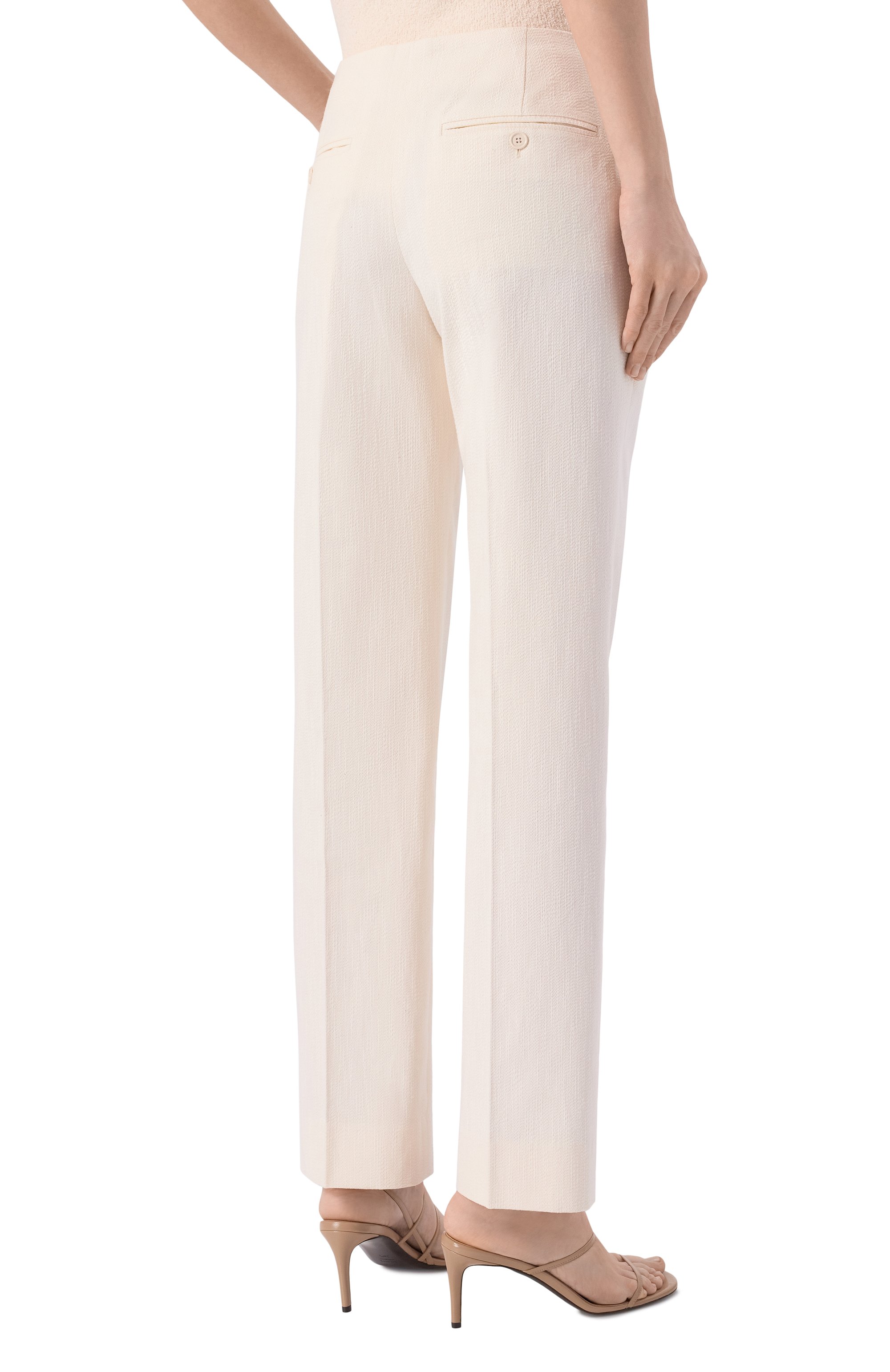 Брюки из вискозы и хлопка TOTEME, арт. 262-WRB0358-FB0632, фото 4