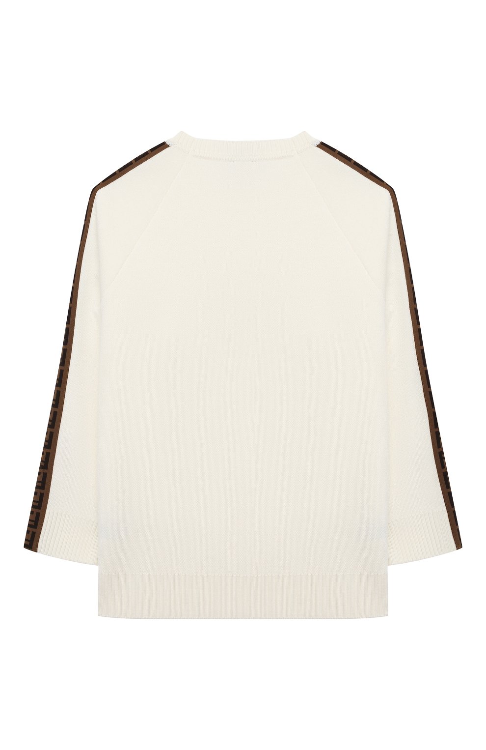 Шерстяной пуловер FENDI белого цвета по цене 84400 руб., арт. JUG003/A8L9/8A-12+, фото 2 Шерстяной пуловер FENDI, арт. JUG003/A8L9/8A-12+, фото 2