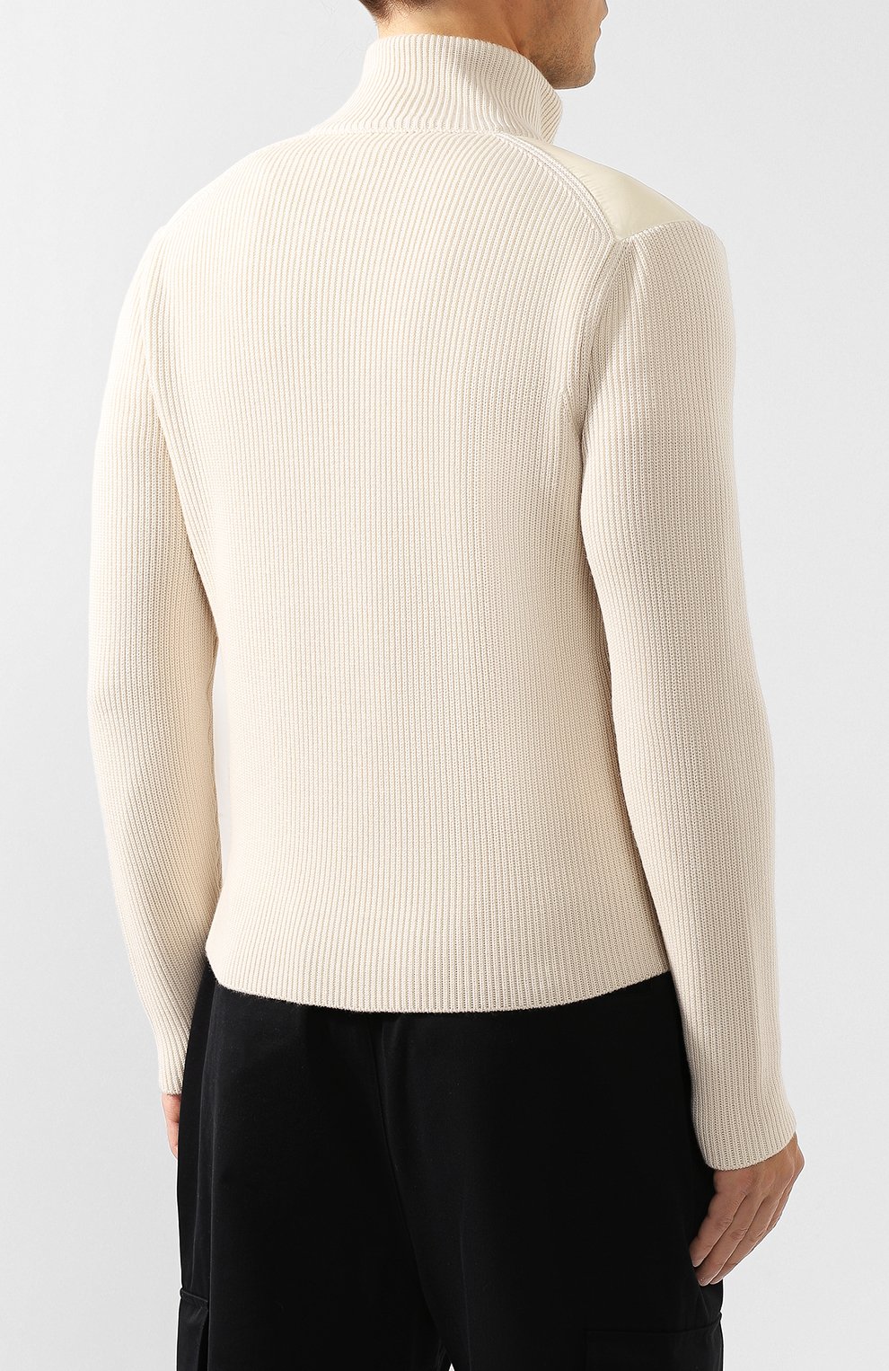 Комбинированный кардиган MONCLER, арт. E2-091-94166-00-9699Z, фото 4