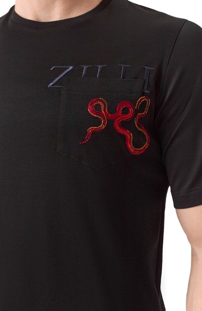 Хлопковая футболка ZILLI, арт. TSR03IM0100VSNAK0, фото 5