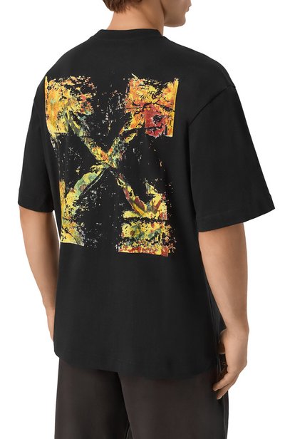 Хлопковая футболка OFF-WHITE, арт. 0MAA120F26JER00D0, фото 4