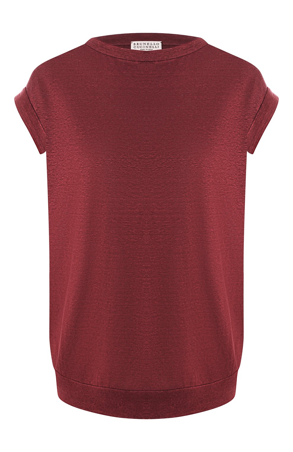 Футболка из смеси льна и шелка BRUNELLO CUCINELLI, арт. MF982BR308, фото 1