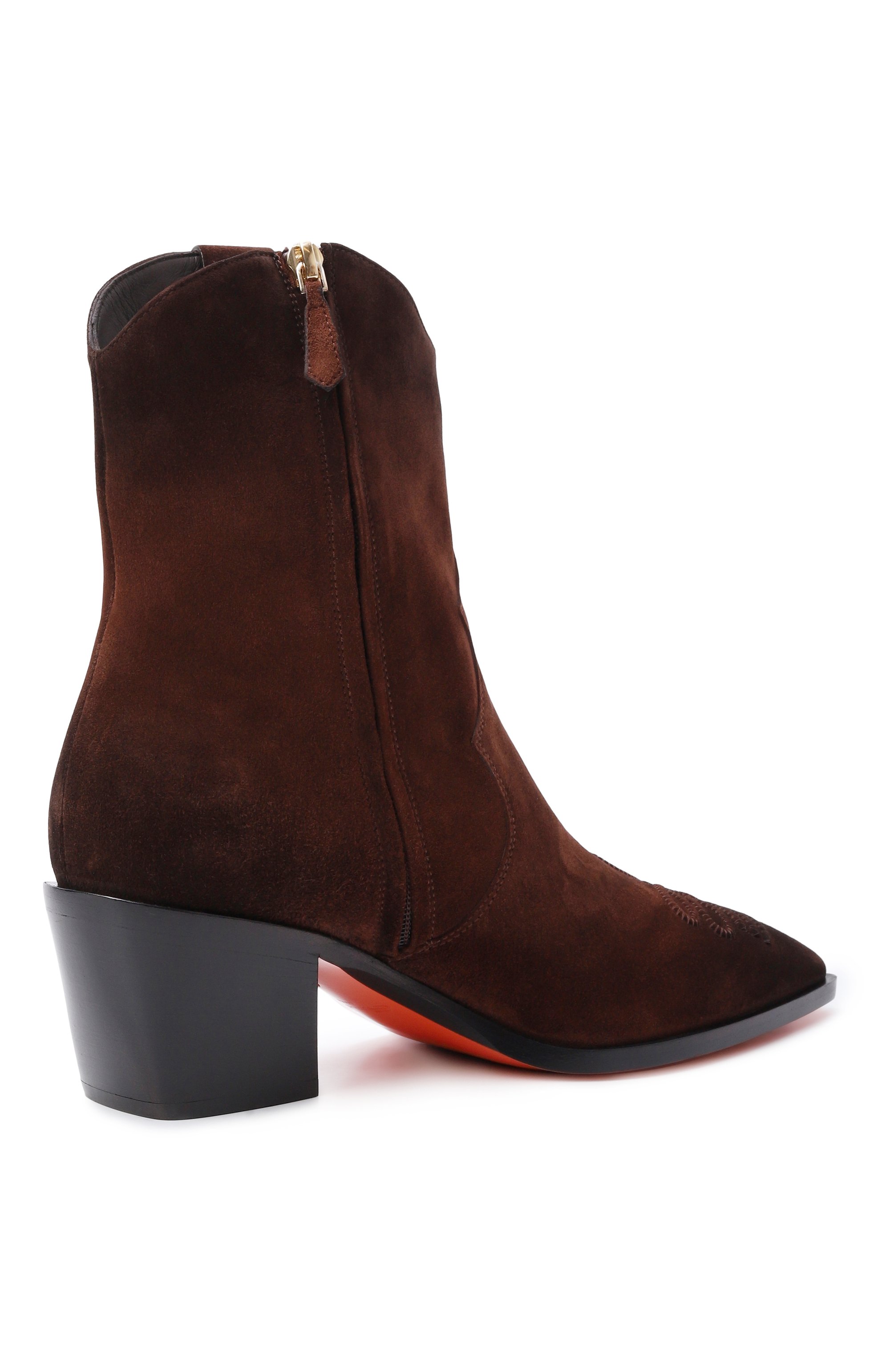 Замшевые ботильоны SANTONI, арт. WT0G71985BJ2SWYU, фото 5