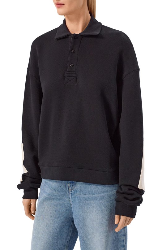 Хлопковое поло Aya Muse AMR2669 Чёрный  AMR2669 Фото 3