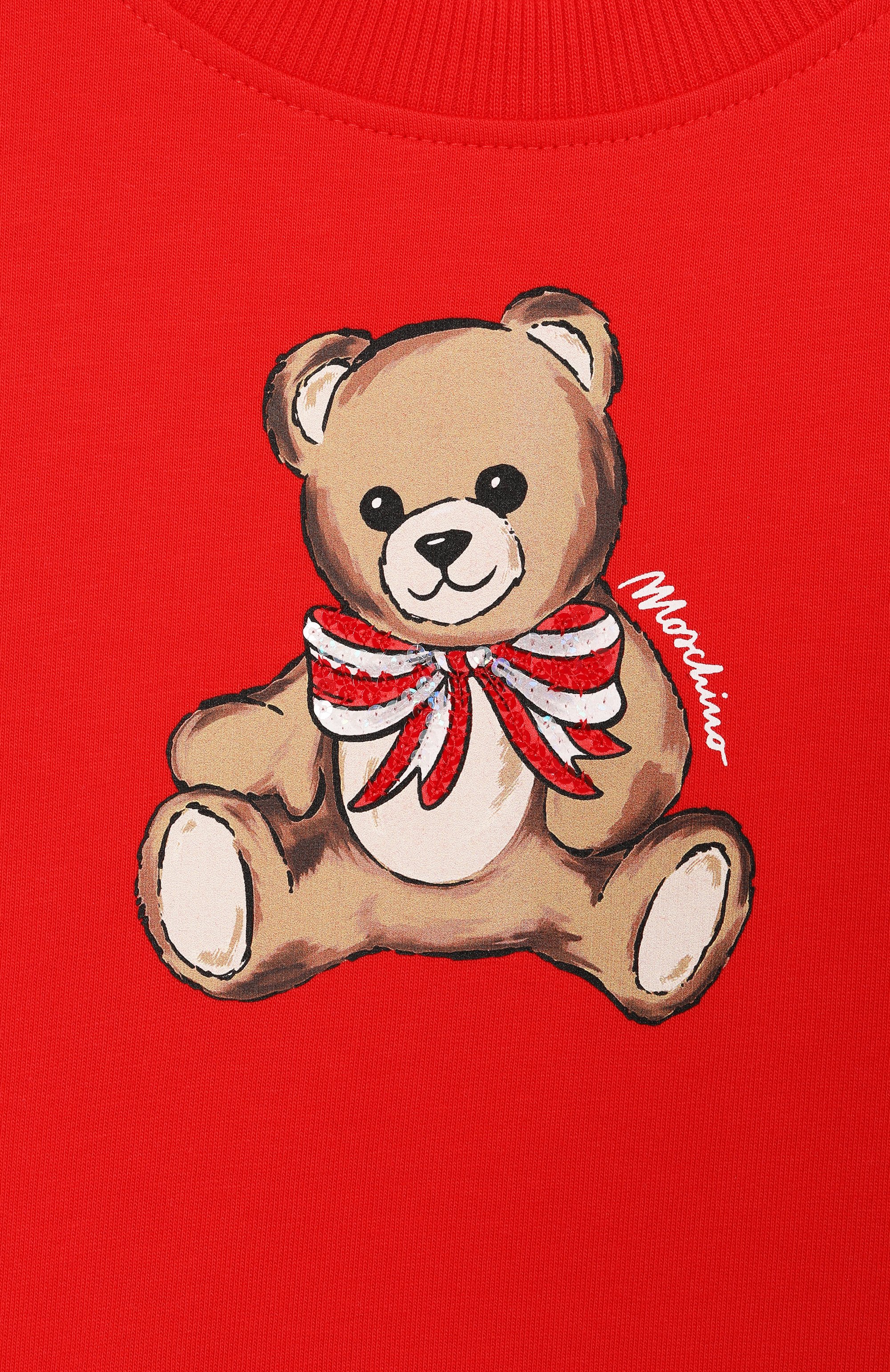 Хлопковый свитшот MOSCHINO, арт. HDF06G/LDA16/4-8, фото 3