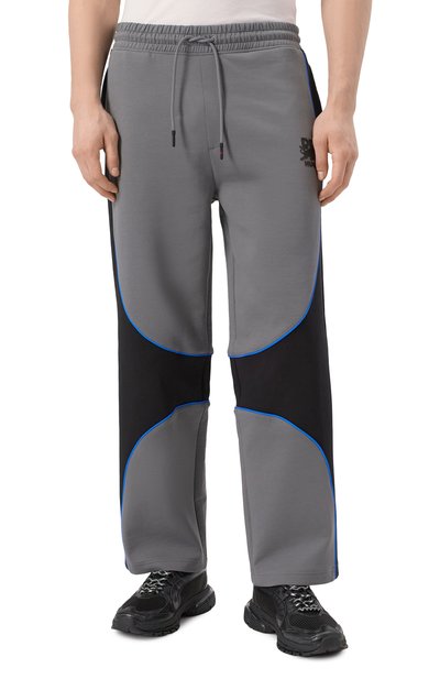 Хлопковые брюки hugo x rb HUGO темно-серого цвета по цене 23950 руб., арт. 50542822, фото 3 Хлопковые брюки hugo x rb HUGO, арт. 50542822, фото 3