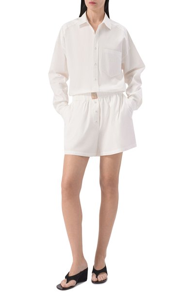 Хлопковые шорты PLANTA ROSA белого цвета по цене 15800 руб., арт. PR/PJ2004, фото 3 Хлопковые шорты PLANTA ROSA, арт. PR/PJ2004, фото 3