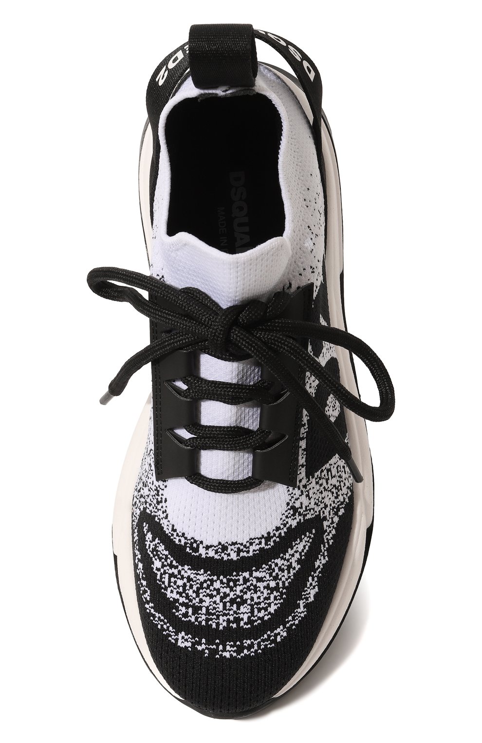 Кроссовки DSQUARED2 черно-белого цвета по цене 39650 руб., арт. 73672/36-40, фото 4 Кроссовки DSQUARED2, арт. 73672/36-40, фото 4