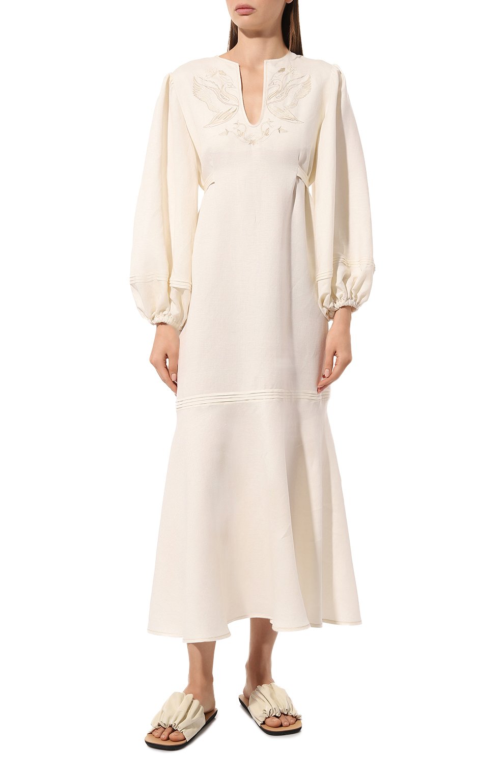 Платье изо льна и вискозы OLOLOL, арт. OLD124V/9122.101/S23, фото 3