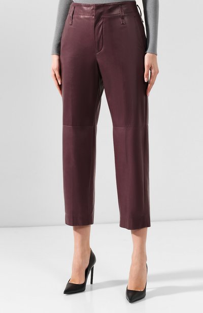 Кожаные брюки BRUNELLO CUCINELLI, арт. M0TANP7133, фото 3