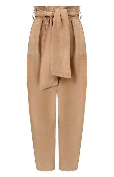 Женские замшевые брюки BALMAIN, арт. GF0QG065/LB12