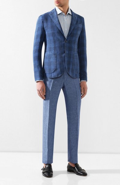 Льняные брюки PAL ZILERI, арт. 03110--K---54103, фото 2