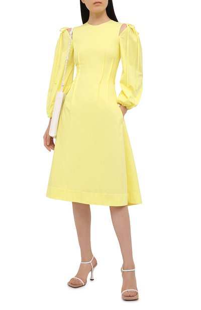 Хлопковое платье MSGM, арт. 3041MDA25 217109, фото 2