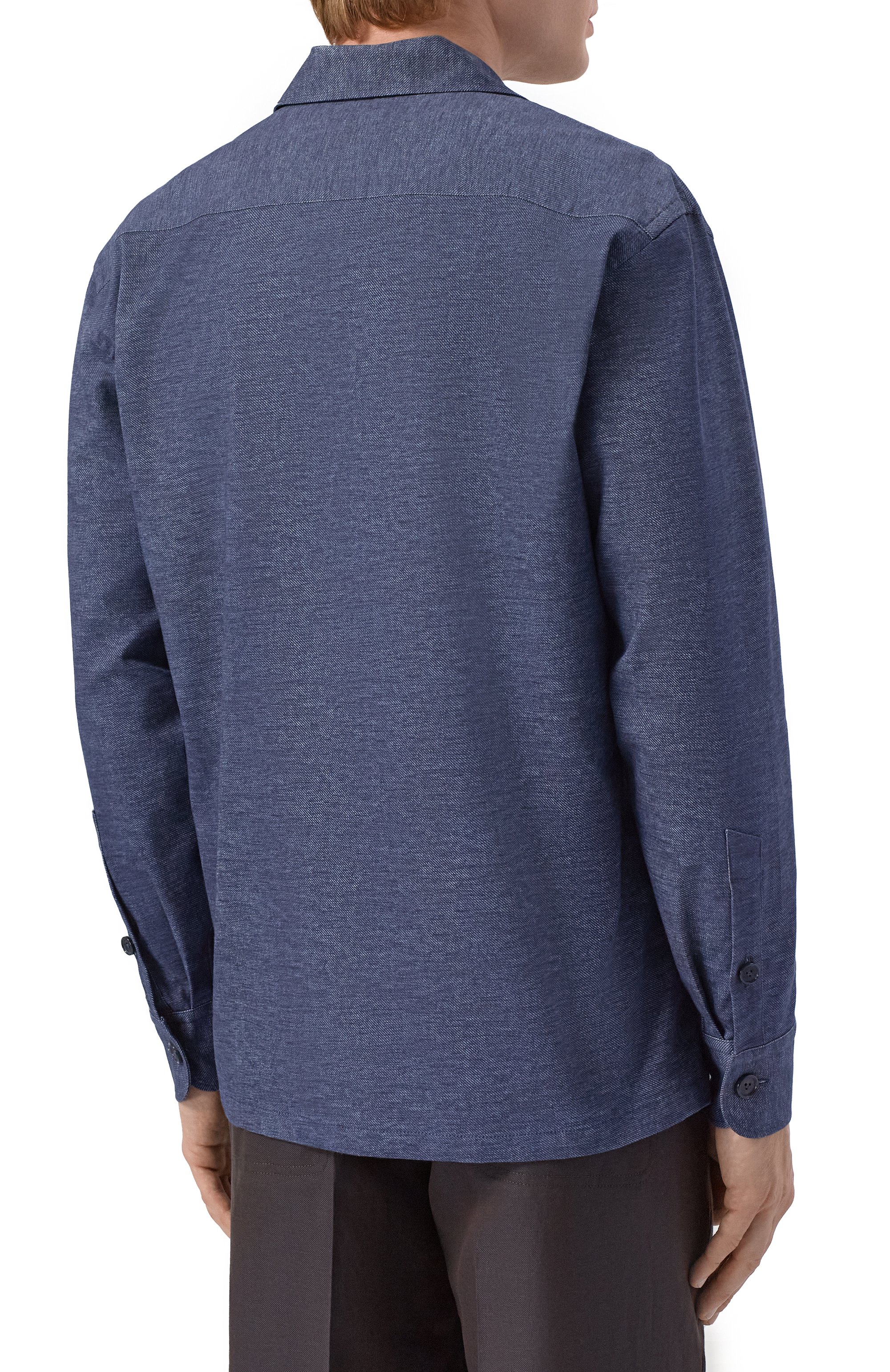 Рубашка из хлопка и лиоцелла VAN LAACK темно-синего цвета по цене 45550 руб., арт. VL-RADIN-K/172214, фото 4 Рубашка из хлопка и лиоцелла VAN LAACK, арт. VL-RADIN-K/172214, фото 4