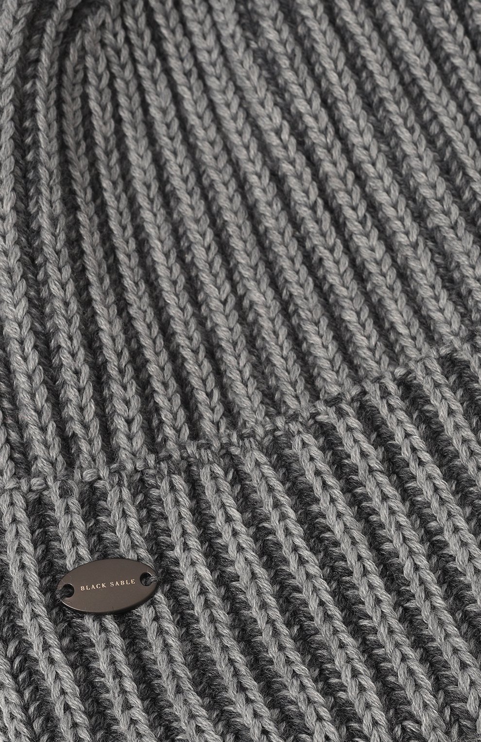 Шерстяная шапка с отделкой из соболя BLACK SABLE серого цвета по цене 57000 руб., арт. BS-47CC11, фото 4 Шерстяная шапка с отделкой из соболя BLACK SABLE, арт. BS-47CC11, фото 4