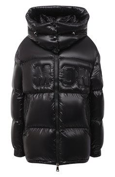 Женский пуховик MONCLER черного цвета, арт. F2-093-1A52E-40-68991 | Фото 1 (Материал подклада: Синтетический материал; Материал внешний: Синтетический материал; Материал утеплителя: Пух и перо; Длина (верхняя одежда): Короткие; Рукава: Длинные; Женское Кросс-КТ: Пуховик-куртка; Стили: Кэжуэл; Кросс-КТ: Пуховик; Драгоценные камни: Проставлено; Материал сплава: Проставлено)