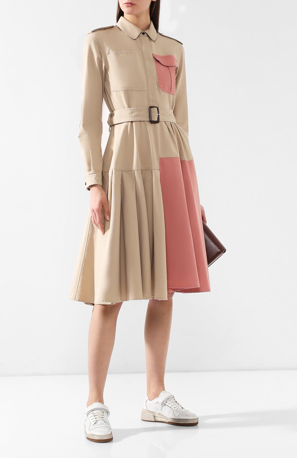 Хлопковое платье JW ANDERSON бежевого цвета по цене 73250 руб., арт. DR08919A 189/130, фото 2 Хлопковое платье JW ANDERSON, арт. DR08919A 189/130, фото 2