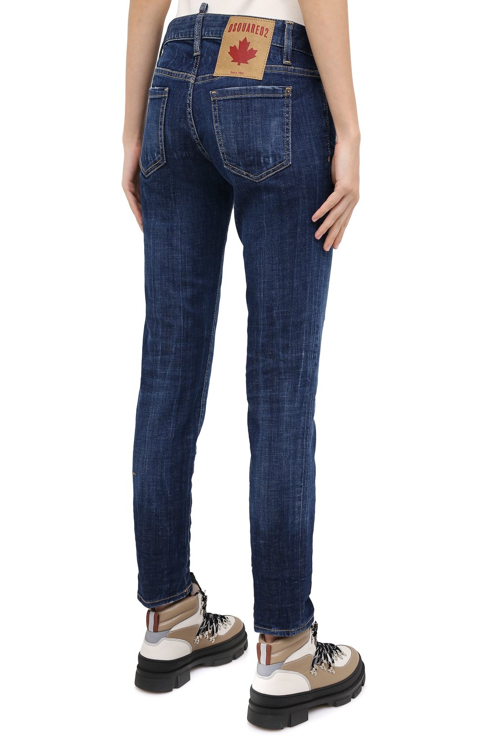 Джинсы DSQUARED2 синего цвета по цене 33500 руб., арт. S75LB0350/S30342, фото 4 Джинсы DSQUARED2, арт. S75LB0350/S30342, фото 4