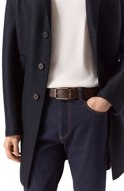 Мужской кожаный ремень BRIONI, арт. 0BJX0L/0A718