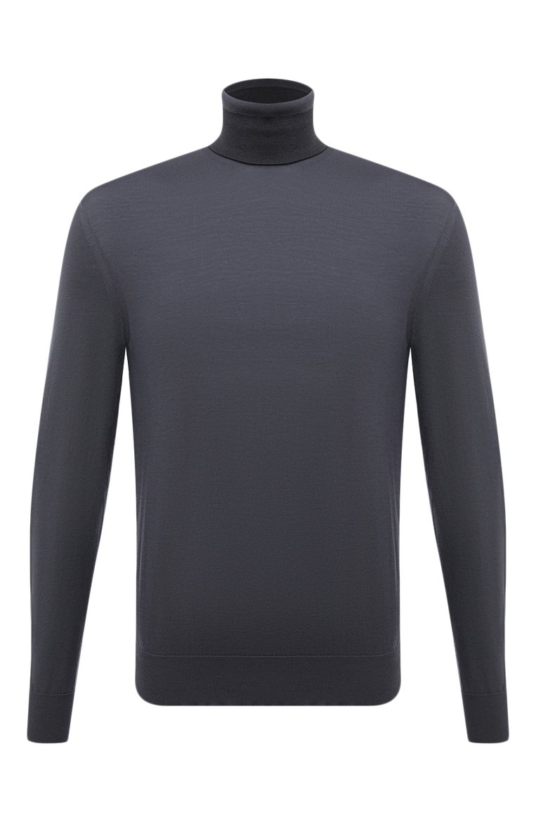 Мужской шерстяная водолазка ZEGNA серого ц�вета, арт. CYM01/120 | Фото 1 (Длина (для топов): Стандартные; Рукава: Длинные; Материал внешний: Шерсть; Мужское Кросс-КТ: Водолазка-одежда; Стили: Классический; Принт: Без принта; Автоматизация состава: Проставлено; Детали: Без декора; Автоматизация ТО: Проставлено)