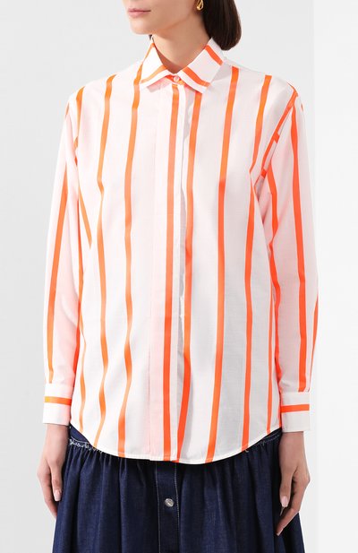 Хлопковая рубашка VICTORIA BECKHAM, арт. 1120WSH000642G, фото 3