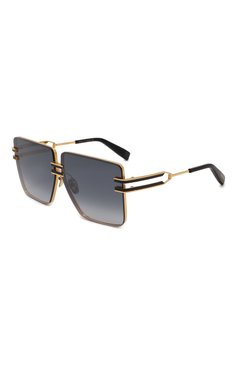 Женские солнцезащитные очки BALMAIN серого цвета, арт. BPS-109D | Фото 1 (Тип очков: С/з; Материал: Металл; Региональные ограничения белый список (Axapta Mercury): Не проставлено; Нос: Не проставлено; Оптика Гендер: оптика-женское; Очки форма: Квадратные, Oversized)