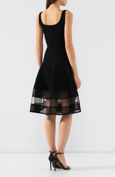 Платье из смеси вискозы и шелка ALEXANDER MCQUEEN, арт. 571645/Q1WVL, фото 4