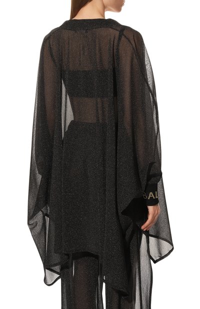 Туника BALMAIN черного цвета по цене 61550 руб., арт. BKA801090, фото 4 Туника BALMAIN, арт. BKA801090, фото 4