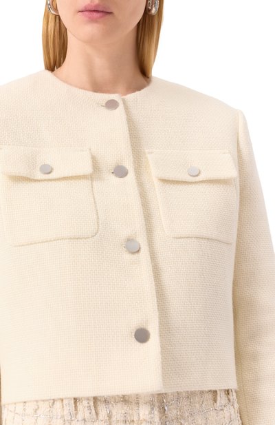 Твидовый жакет THEORY кремового цвета по цене 46450 руб., арт. 00805118, фото 5 Твидовый жакет THEORY, арт. 00805118, фото 5