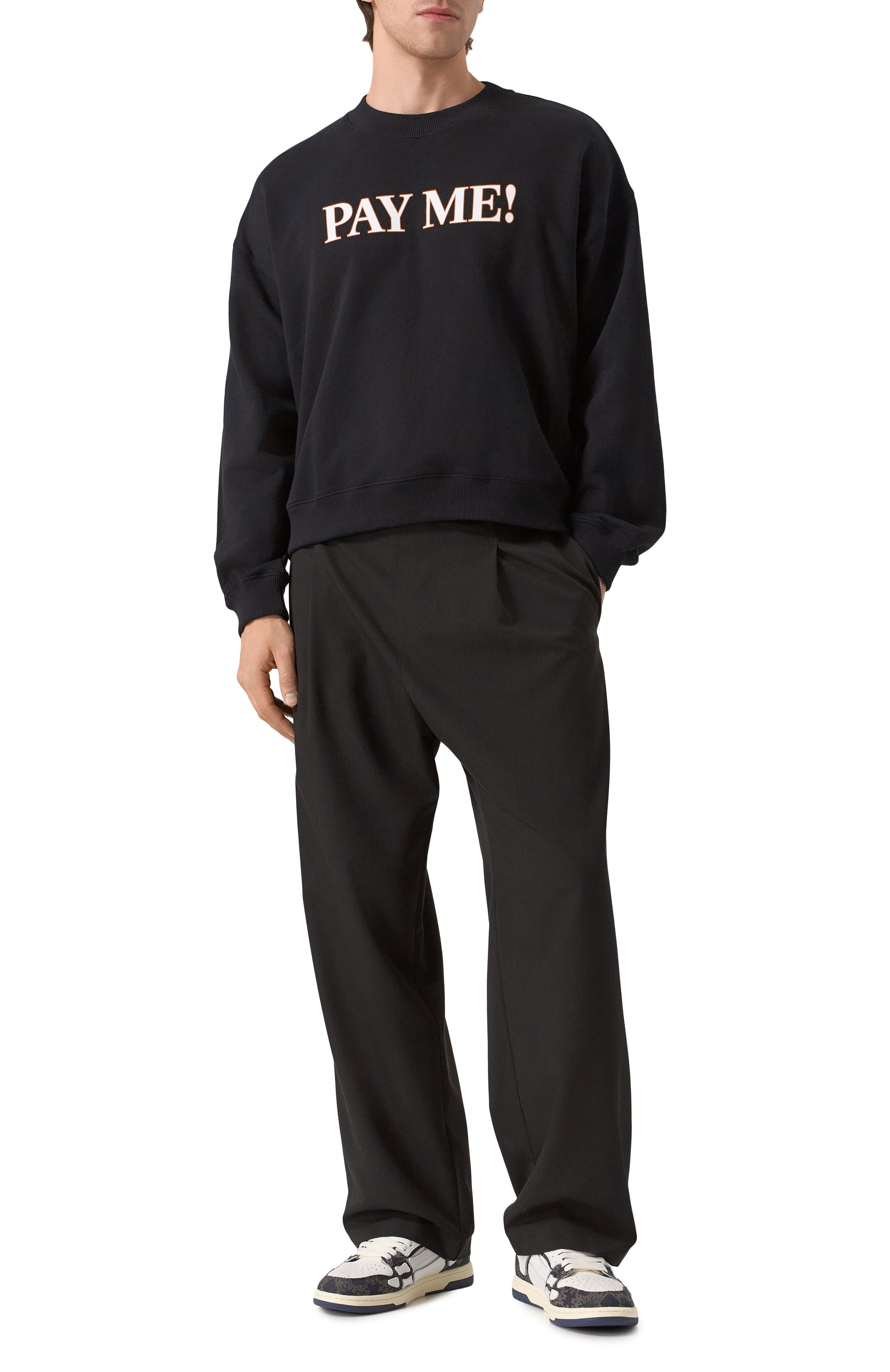 Комбинированные кеды ma quad skel-top AMIRI разноцветного цвета по цене 92850 руб., арт. AMF0SR1096, фото 2 Комбинированные кеды ma quad skel-top AMIRI, арт. AMF0SR1096, фото 2