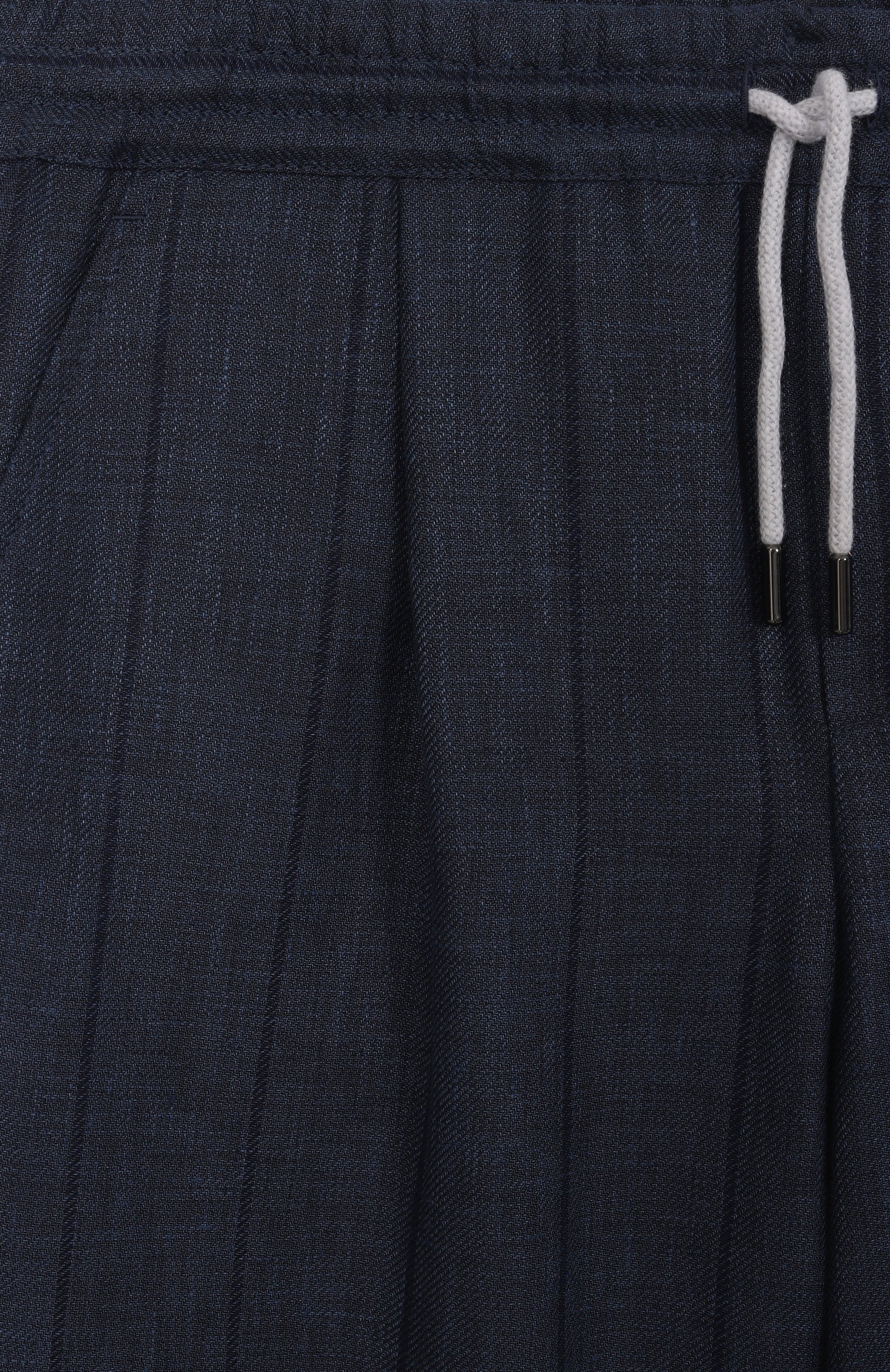 Брюки из шерсти и льна BRUNELLO CUCINELLI, арт. BR484P503C, фото 3