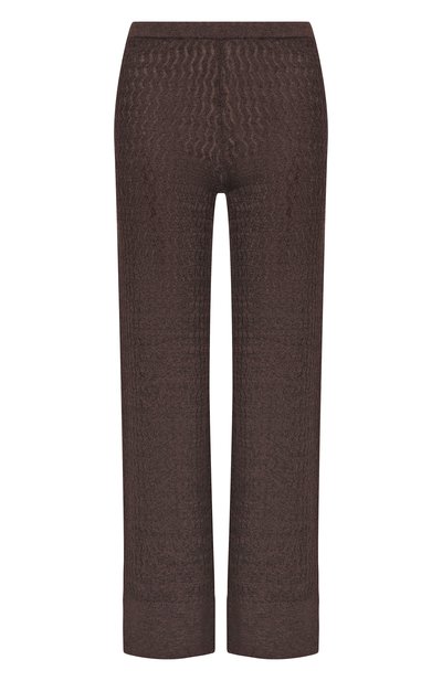 Женские брюки из хлопка и льна YUZEFI, арт. YLVA-EYELASH TR0USERS/KNIT