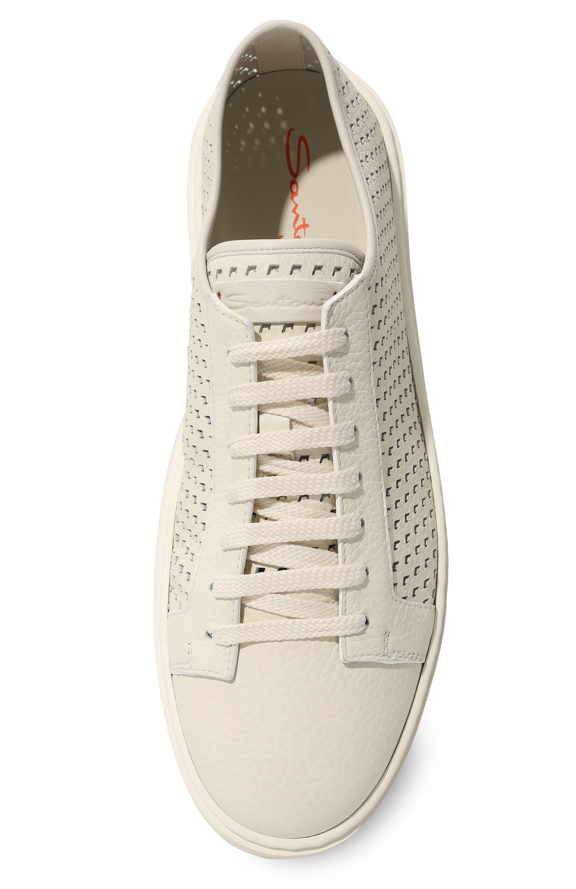 Кожаные кеды cleanic SANTONI, арт. MBCD21978BARCS03I50, фото 6