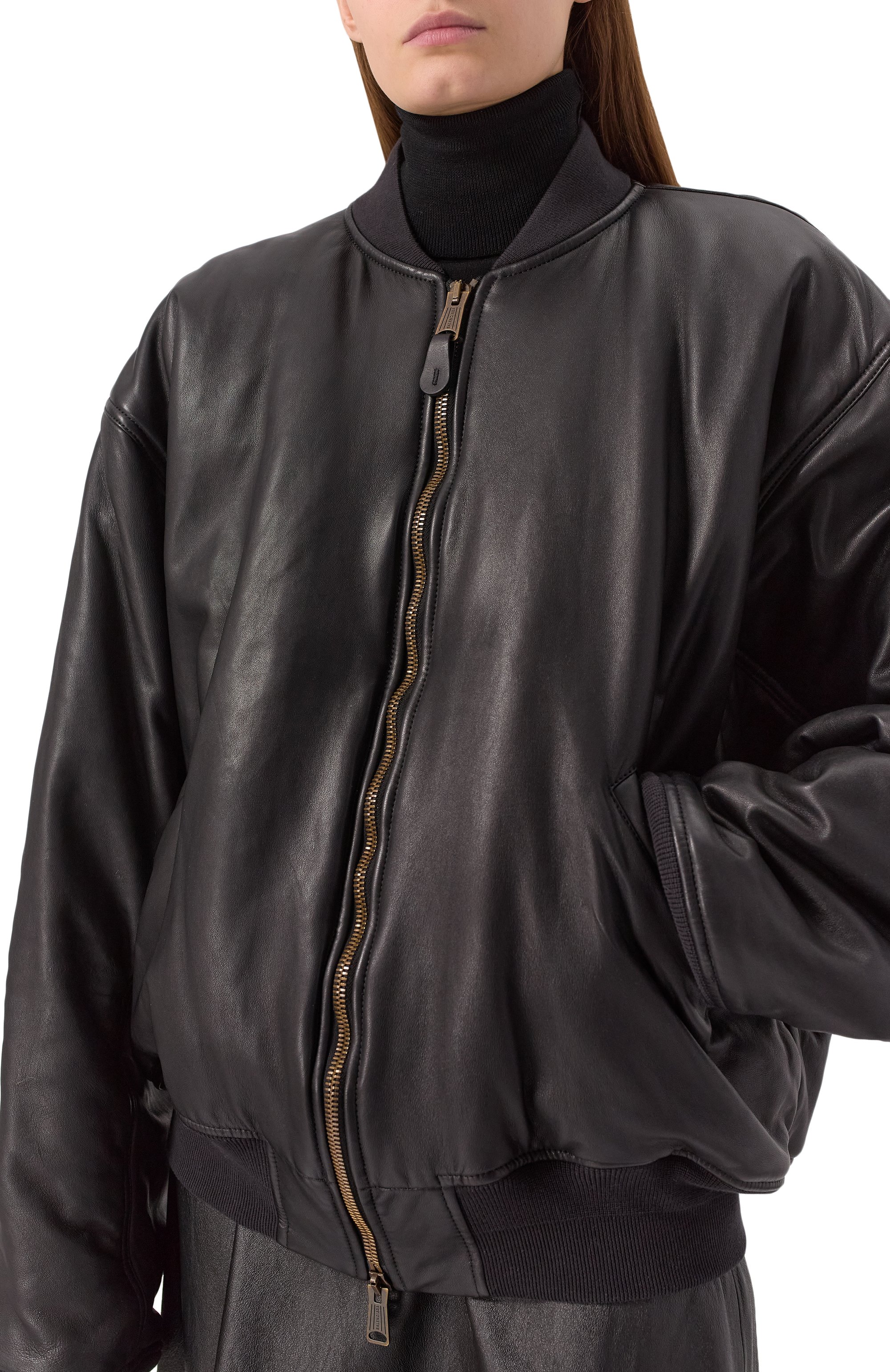 Кожаный бомбер BALENCIAGA, арт. 808911/TMS02, фото 5