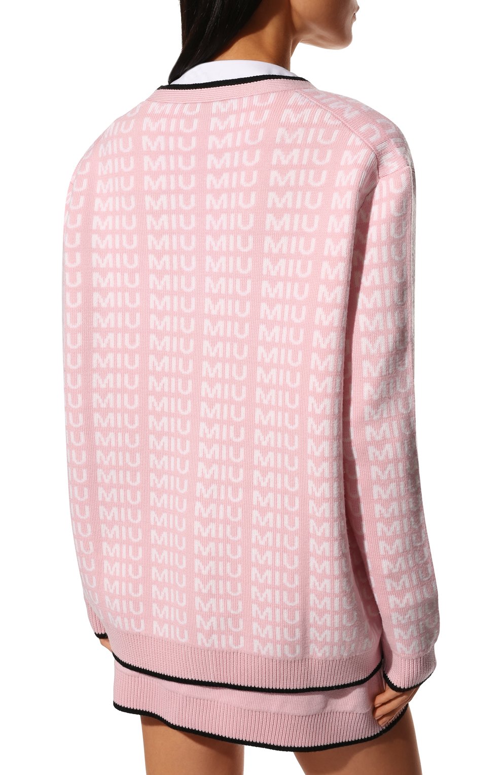 Шерстяной кардиган MIU MIU, арт. MMF198-1V8X-F0442, фото 4