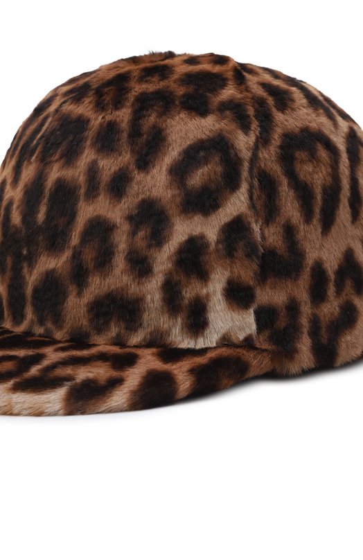 Меховая бейсболка из кенгуру FurLand 0228830150003200000 Леопардовый  0228830150003200000 Фото 3