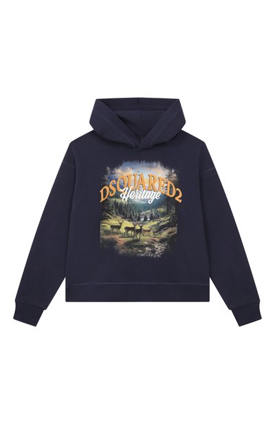 Хлопковое худи DSQUARED2, арт. DQ3420/D0AIS