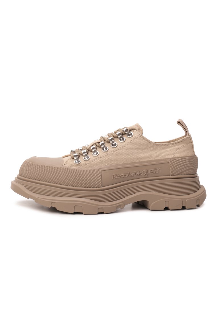 Мужские текстильные ботинки tread slick ALEXANDER MCQUEEN бежевого цвета, арт. 735817W4MV1 7732 | Фото 4 (Подошва: Массивная; Материал внутренний: Натуральная кожа; Материал внешний: Текстиль; Каблук высота: Высокий; Материал утеплителя: Без утеплителя; Мужское Кросс-КТ: Хайкеры-обувь)